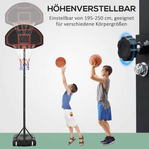 Basketballständer A61-031 Braun - Kunststoff - 49 x 250 x 131 cm