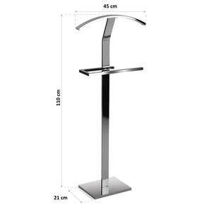 Herrendiener Lubeca Silber - Metall - 21 x 110 x 45 cm