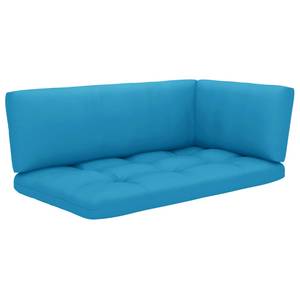 Palettensofa 3016503-3 (2-teilig) Blau - Pinie Honig Dekor