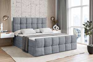 Boxspringbett RICAR-Z Grau - Breite: 140 cm - H4