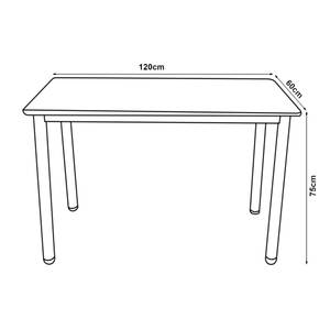 Table de salle à manger Tammela Imitation marbre blanc