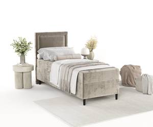 Boxspringbett Kallista Beige - Breite: 100 cm - H3