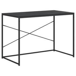 Computer Tisch Schwarz - Holzwerkstoff - Massivholz - 110 x 70 x 110 cm