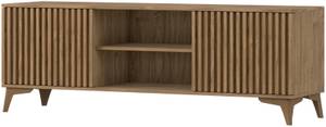 Banc TV Seewen Marron - Bois manufacturé - 150 x 60 x 40 cm