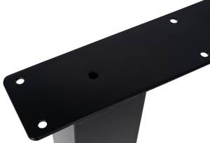 pieds de table Hunker Lot de 2 Noir - Largeur : 90 cm