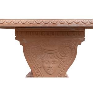 Table de Jardin TUSCAN TERRACOTTA Marron - Céramique - Pierre - 83 x 74 x 124 cm