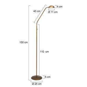 LED-Stehleuchte Mexlite VI Bronze - Weiß