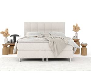 Boxspringbett Elisio Beige - Breite: 180 cm