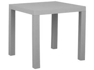 Table de jardin FOSSANO Gris - Gris lumineux - Profondeur : 80 cm