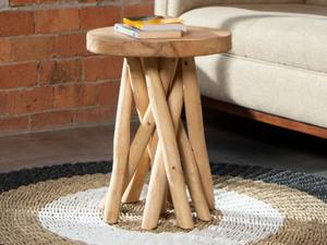 Table d'appoint GAYANA Beige - Bois manufacturé - 35 x 45 x 35 cm