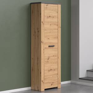 Kleiderschrank Follow Braun - Holz teilmassiv - 35 x 199 x 62 cm