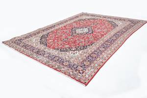 Keshan - 337x241cm Rot - Naturfaser - 241 x 1 x 337 cm