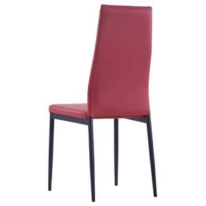 Table et chaise de salle à manger Rouge - Profondeur : 105 cm