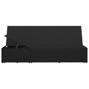 Chaise longue Noir