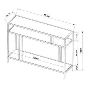 Table console Kumlinge Noir - 110 x 78 cm