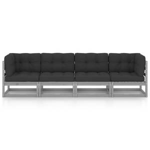 Gartensofa (4-teilig) 3009887-2 Grau