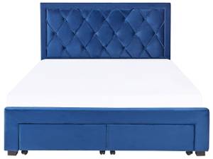 Doppelbett LIEVIN Blau - Marineblau - Breite: 165 cm