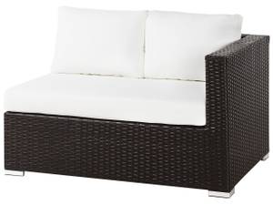 Lounge Set XXL 7-tlg Braun - Dunkelbraun - Weiß