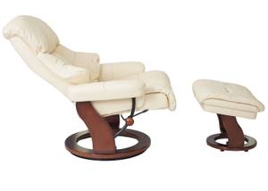 Relaxsessel Windsor XXL mit Hocker Beige