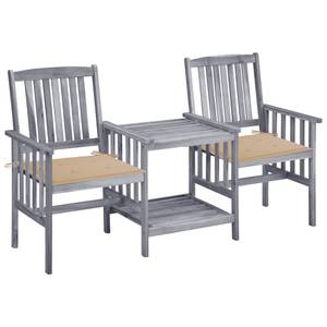 Bistro Set K205 Grau - Massivholz