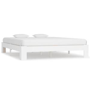 Cadre de lit 298510 Blanc - Largeur : 165 cm