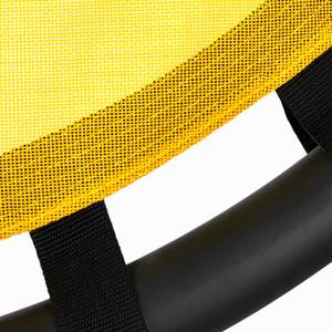 Balançoire nid d'oiseau rond 80 cm Noir - Jaune - Métal - Matière plastique - 80 x 150 x 80 cm