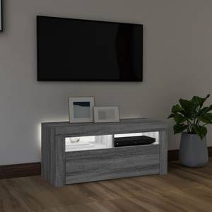 TV-Schrank mit LED-Leuchten D857 Grau