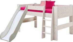 Kinderbett Molly Kids Weiß - Massivholz - 206 x 113 x 254 cm