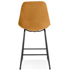 Tabouret De Bar BULLY Noir - Jaune moutarde