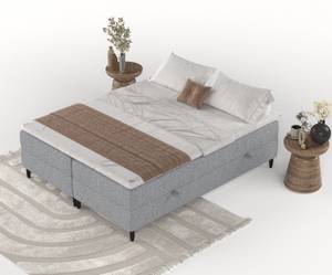 Boxspringbett Malte Grau - Breite: 200 cm - H2