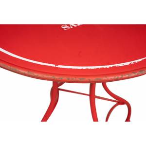 Tisch BISTRO DE PARIS Rot - Metall - 72 x 75 x 72 cm