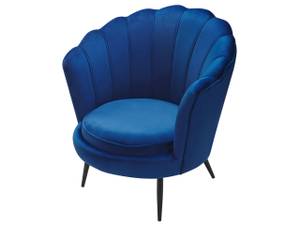 Fauteuil LOVIKKA Noir - Bleu - Bleu marine