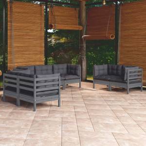 Garten-Lounge-Set Grau