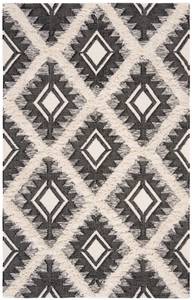 Innenteppich Maggie KENYA Schwarz - Grau - Textil - 185 x 3 x 275 cm