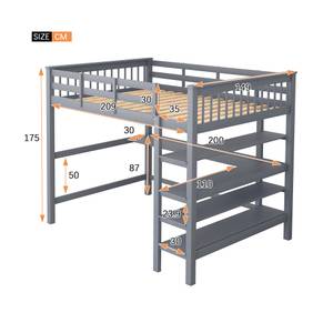 Hochbett BuchSHEFⅡ Breite: 149 cm