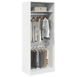 Kleiderschrank 298537-6 Weiß - Breite: 80 cm