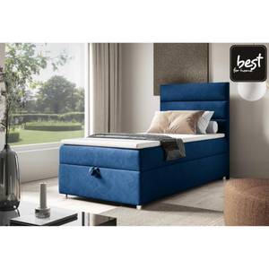 BOXSPRINGBETT mit Bettkasten Trinity K4 Blau - Tiefe: 80 cm