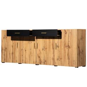 Sideboard NaturⅢ Beige - Holzwerkstoff - Kunststoff - 40 x 80 x 208 cm