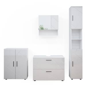 Mobilier de salle de bains Irma Blanc brillant - Blanc