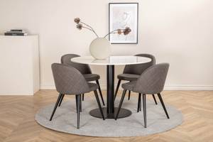 Essgruppe Estelle 83 (5-teilig) Grau - Massivholz - 106 x 75 x 106 cm