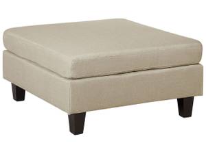 Pouf ottoman FEVIK Beige - Noir