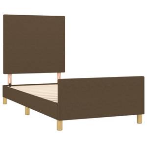 Bettgestell mit Kopfteil X399 Dunkelbraun - 83 x 203 cm