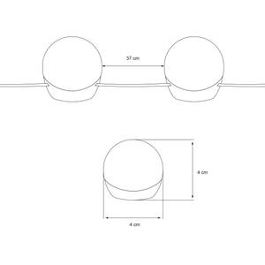 Schminktisch mit LED 80x40x140cm Weiß 40 x 140 x 80 cm