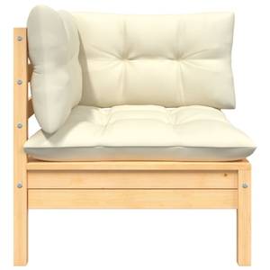 Ecksofa 3012138-1 Creme - Holz