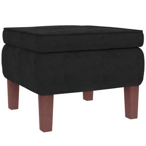 Chaise à bascule avec tabouret 3015093-2 Noir