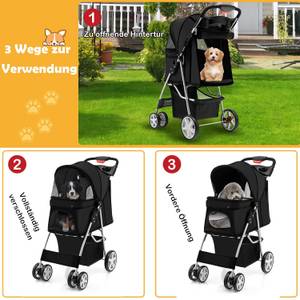 Hundewagen PW10039 Schwarz