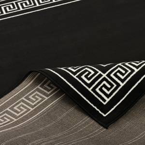 Trendline Schwarz Weiß Römische Bordüre Schwarz - Weiß - Textil - 185 x 1 x 270 cm