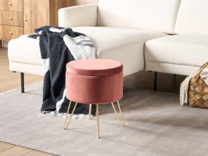 Pouf SILAS Rose foncé