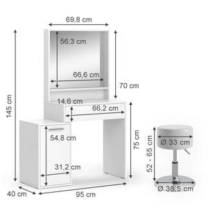 Schminktisch Altea 41317 Weiß