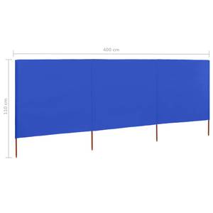 Paravent 3000901-1 Bleu - Textile - 1 x 80 x 400 cm